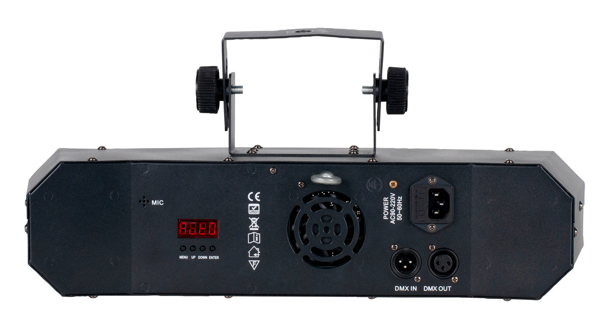 (2) Furious Five RG RGBW+UV LED Laser/Strobe/Derby Effect Lights