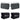 4 Rockville 6.5" Black 500w Outdoor Speakers+Waterproof Covers For Restaurant/Bar/Cafe