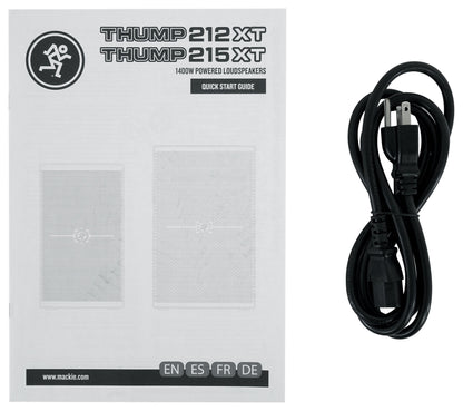 Thump212XT 1400W Powered PA Speaker with Microphone and Cable