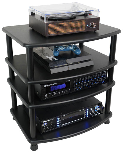 FLX Black 4-Shelf + FLX Black Add-On Shelf Bundle