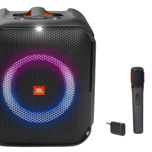 JBL Partybox Encore Essential Portable Bluetooth LED Party Box Speaker+(2) Mics