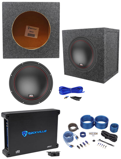 5510-44 10" Subwoofer, Sealed Enclosure, Amplifier & Amp Kit
