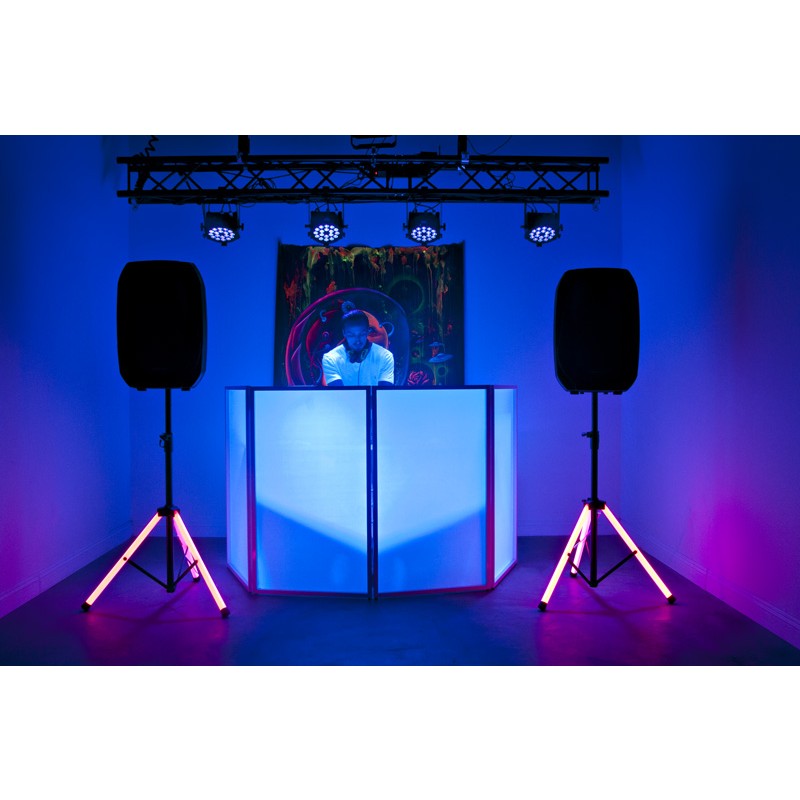 American DJ CSL100 Color Stand LED Tripod Speaker Stand w/Color LED's + Remote