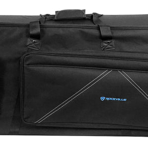 Rockville 88 Key Padded Rigid Durable Keyboard Gig Bag Case For Hammond Sk1-88