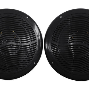 Pair of Rockville RMC80B 8" 800 Watt Waterproof Marine Boat Speakers 2-Way Black