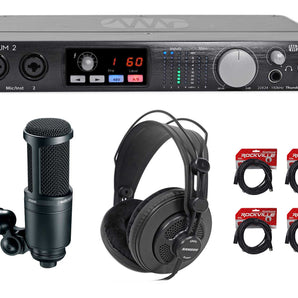 PRESONUS Quantum 2 Thunderbolt Recording Interface+Audio Technica Mic+Headphones
