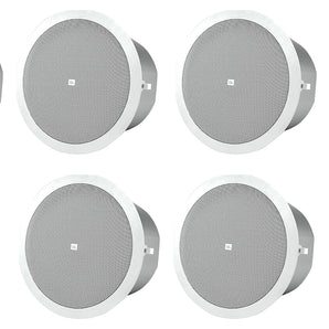 (6) JBL Control 24C 4" Inch 80 Watt 16 Ohm Home Theater White Ceiling Speakers