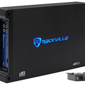 Rockville dB13 3000w Peak / 750w RMS @ 2 Ohm CEA Compliant Mono Car Amplifier