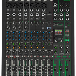 3-Person Podcast Podcasting Recording Kit w/Mackie ProFX12 v3+ Mixer+Desk Stands