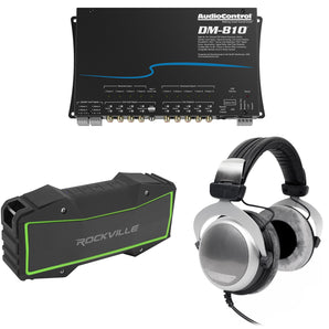 AudioControl DM-810 8 x 10 Matrix DSP Digital Sound Processor+Headphones+Speaker