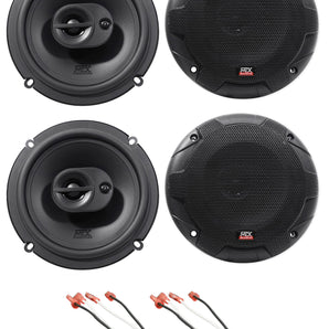 MTX Front+Rear 6.5" Speaker Replacement For 2003-2004 Nissan Pathfinder LE/SE