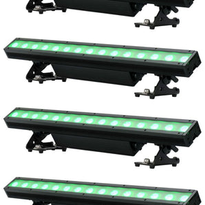 (4) American DJ Encore LB15 IP Outdoor RGBL LED Wireless DMX Strip Wash Lights