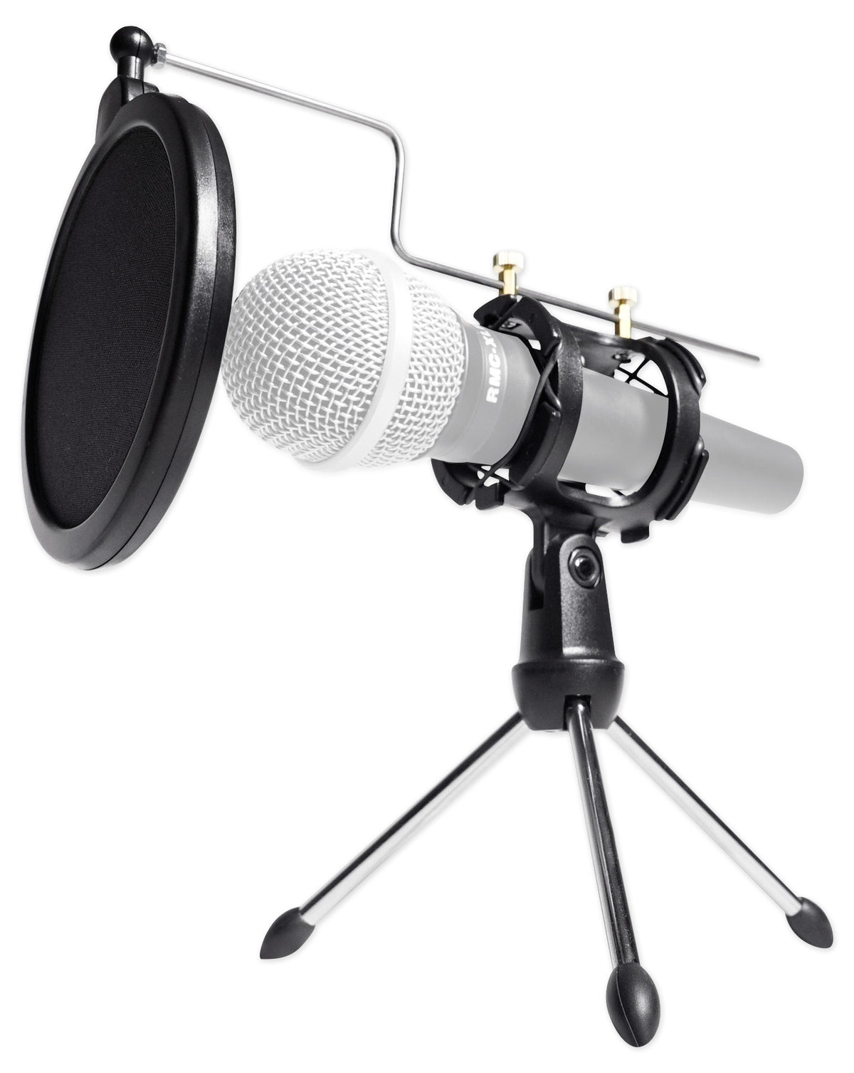 3-Person Podcast Podcasting Recording Kit w/Mics+Stands+Headphones