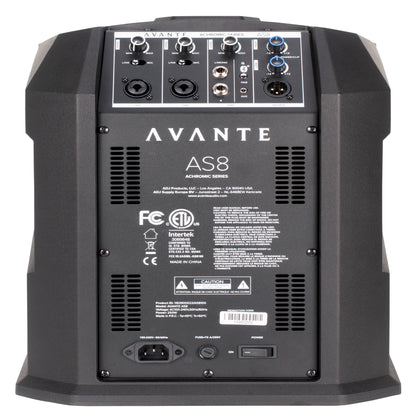 (2) AS8 1000W Line Array DJ PA Column Speakers w/ Mics + Headphones