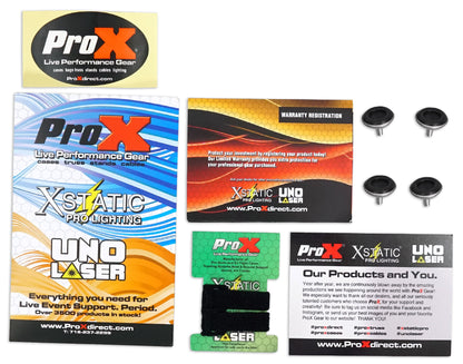 ProX XS-DJSTN Portable Foldout Mobile DJ Combo Table Facade+Gooseneck Mic Stand