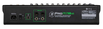 ProFX16v3 16-Channel 4-Bus Professional Effects Mixer w/USB + Semi-Hard Bag