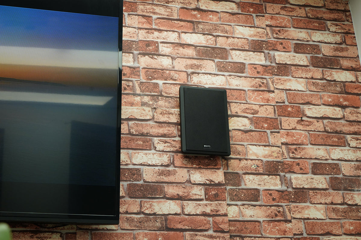 6-Zone Receiver, Black Cube, Wall & White 8" Ceiling Spk