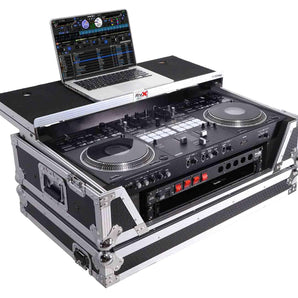 ProX ATA Flight Case for DDJ-REV7/DDJ-1000 SRT w/2U Rack Space+Shelf+Wheels+LED