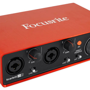 Focusrite Interface+Controller+Pad+Audio Technica Mic+Headphones+KRK Monitors
