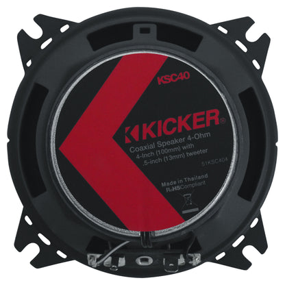 Pair Kicker 51KSC404 4" 75 Watt RMS Car Audio Speakers KSC404 KSC40