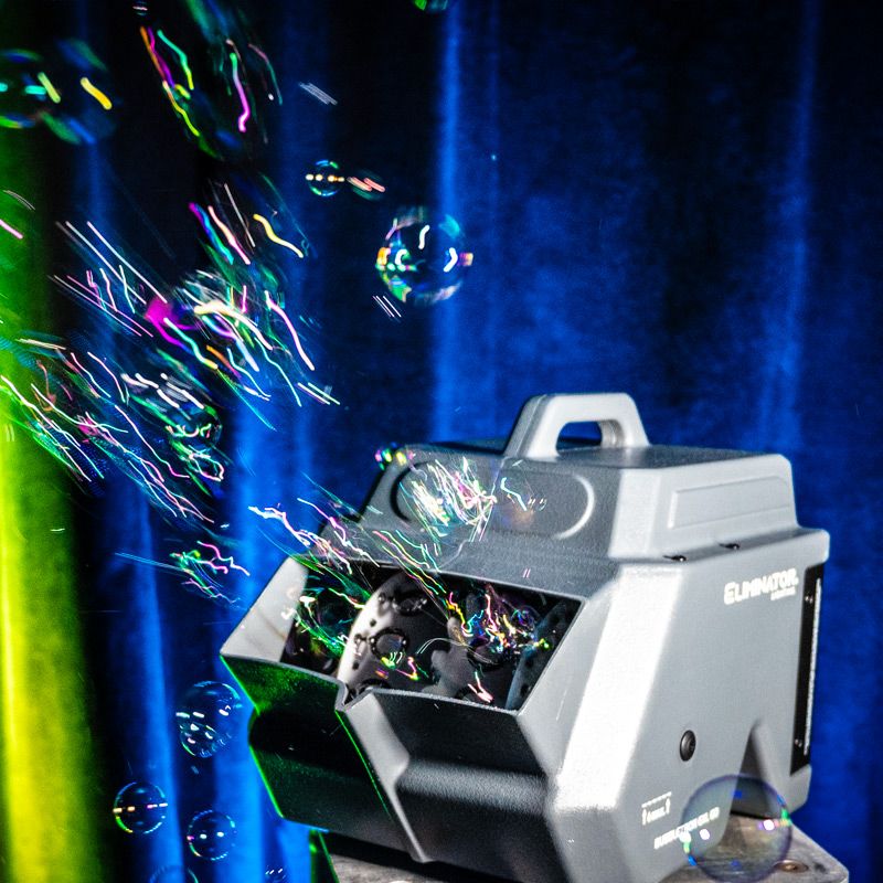 Eliminator ADJ BUBBLETRON EXL GO Portable High Output Bubble Machine with Remote