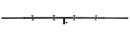 2) Rockville Tripod Black Pole-Mount Stands+Lighting Cross Bar+Scrim Cloth Cover