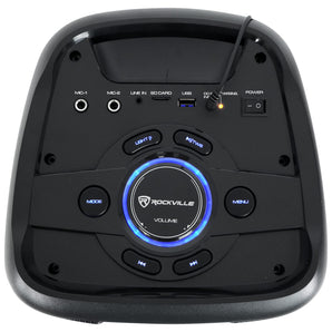 Rockville ROCK PARTY 6 Dual 6.5" Battery Powered Home/Portable Bluetooth Speaker