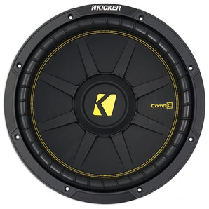 KICKER 44CWCD124 CompC 12" 600w Car Subwoofer+Vented Box+Mono Amplifier+Amp Kit