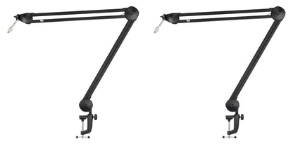 (2) Warm Audio 512-BBA 31" Adjustable Microphone Boom Arm Mic Stands