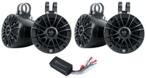 (4) UT525B 5.25" Tower Speakers + PS40 Bluetooth Amp For UTV/RZR