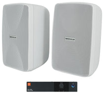 CSA 140Z Commercial 70V Amplifier + (2) White 4" Wall Mount Swivel Speakers