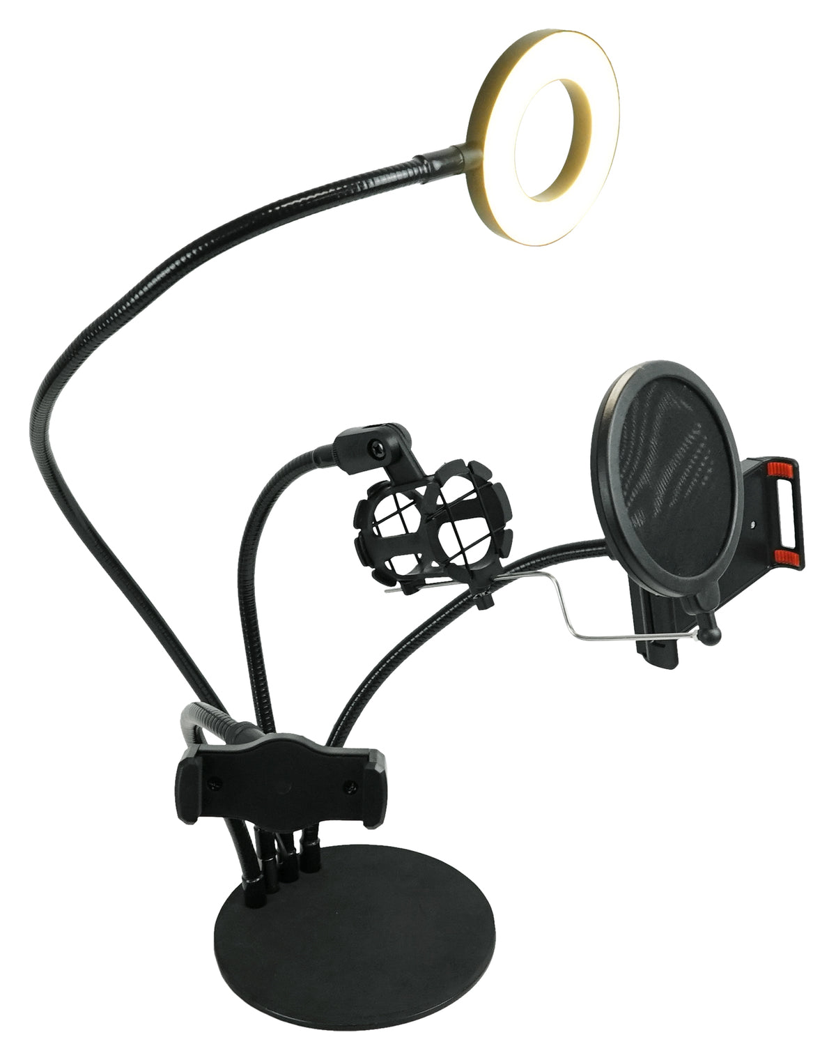 LiveShow4LTM Zoom Stream Broadcast Podcast Mic + Phone + Tablet Stand