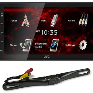 JVC KW-M180BT 6.8" Car Monitor iPhone Android Bluetooth/USB Receiver+Backup Cam