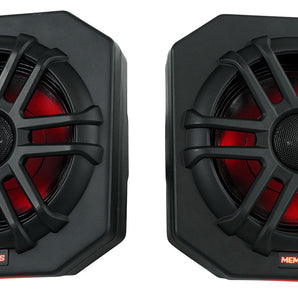 (2) Memphis Audio RNGR65FE Pods+Tower Speakers+PS40 Amp For 2018+ Polaris Ranger