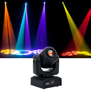 4) American DJ ADJ STINGER SPOT DMX Mini Moving Heads GOBO Lights and Haze Machine