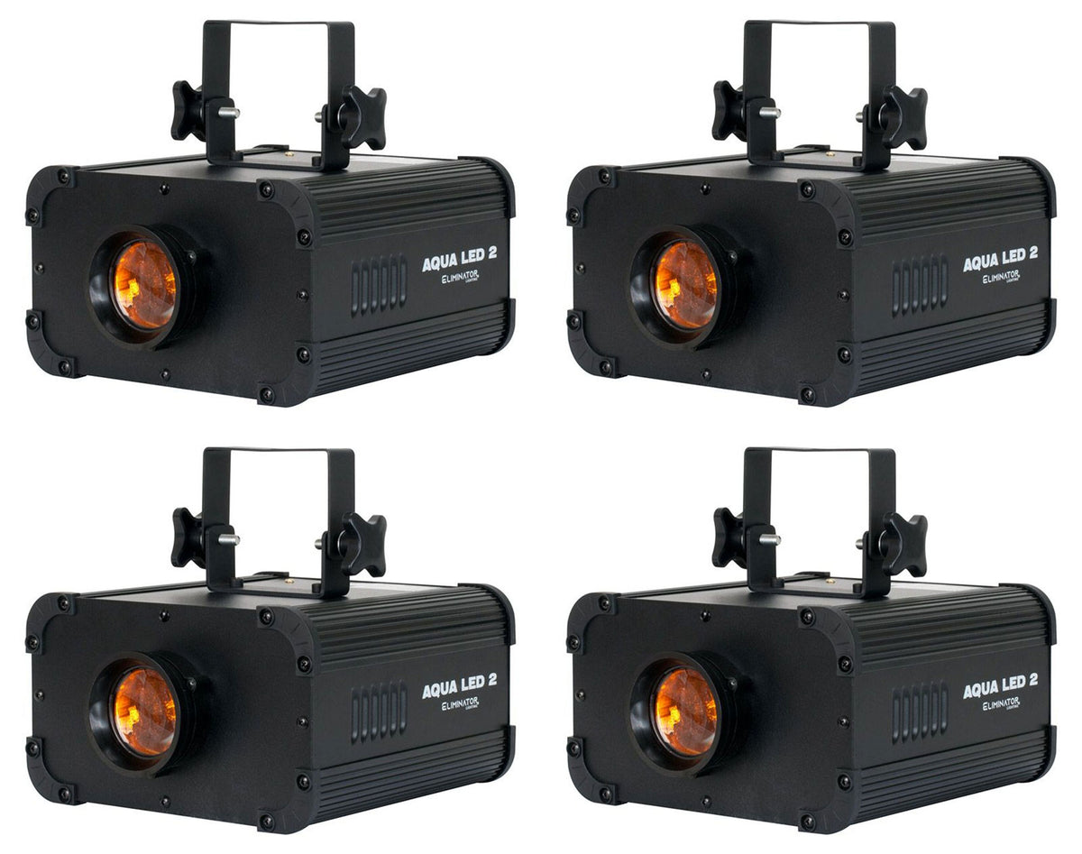 (4) Aqua LED 2.0 COB Multicolor Water Flow Effect Lights