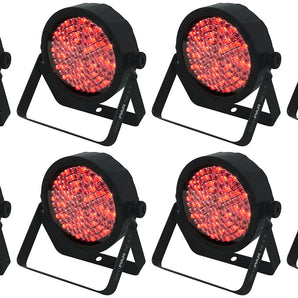 (8) Chauvet DJ SLIMPAR 56 ILS DMX RGB LED Par Wash Up-Lights