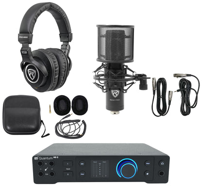 Quantum HD2 Recording Interface + RCM PRO Mic + PRO-M50 Headphones