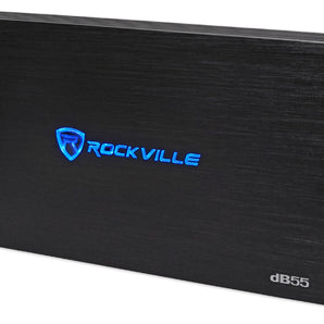 Rockville dB55 4000w Peak/980w RMS 5 Channel Car Amplifier+Memphis Amp Kit