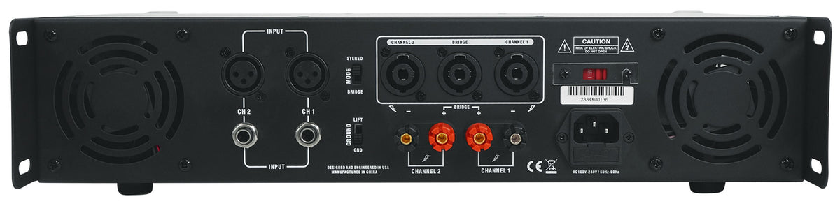 (2) SPGN124 12" 1200W DJ/Pro PA Speakers + Gemini Amplifier + Stands + Cables