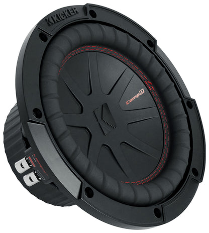 CompR 600W 8" Car Subwoofer + RPB3-BLACK Portable Bluetooth Speakers (Pair)