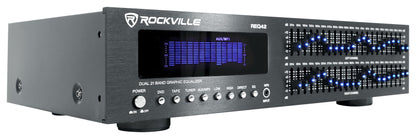 REQ42-B Black 19" 2 x 21 Band Graphic Equalizer