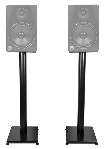 (2) HD5B 5" Powered Bluetooth Bookshelf Speakers w/29" Stands