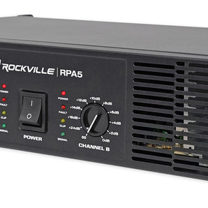 Rockville RPA5 1000w Peak/500w RMS 2 Channel Power Amplifier Pro/DJ Amp