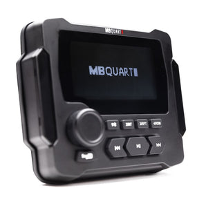 MB Quart GMR-LCD Gauge Hole Mount Marine/Boat Receiver Bluetooth AM/FM Radio