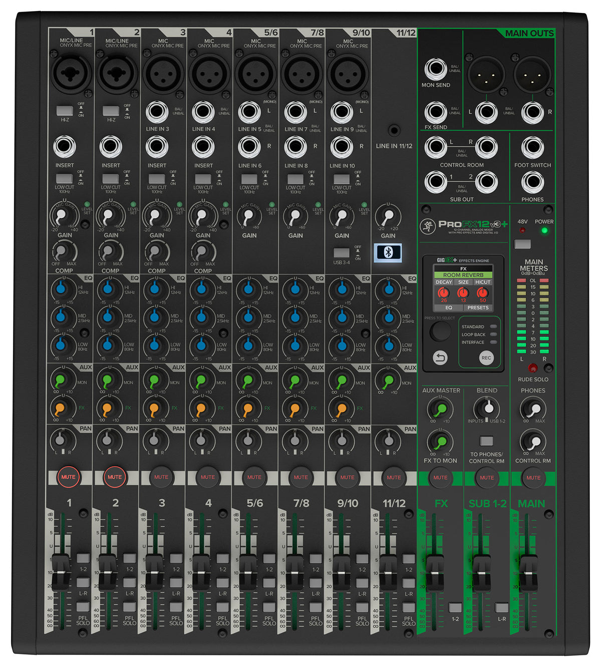 2-Person Podcast Recording Kit with ProFX12v3+ Mixer and Desk Stands