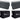 4) Rockville HP65S-8 6.5" Black Outdoor Speakers+Waterproof Covers Restaurant/Bar/Cafe