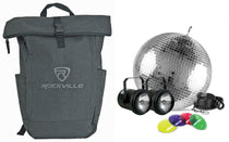 Eliminator American DJ M-502EL 12" Disco Mirror Ball+Motor+Pinspots+Gel+Backpack