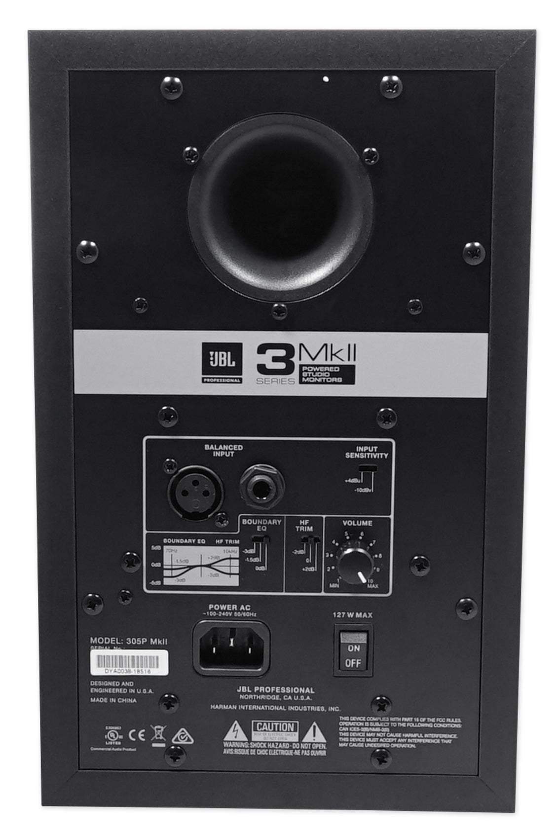 JBL 305PMKII 5" Powered Studio Reference Monitor Monitoring Speaker