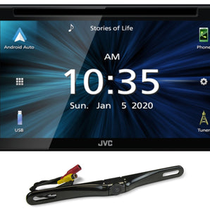 JVC KW-V66BT 6.8" Car CD/DVD Player Apple Carplay Android Receiver+Backup Camera